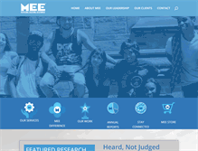 Tablet Screenshot of meeproductions.com